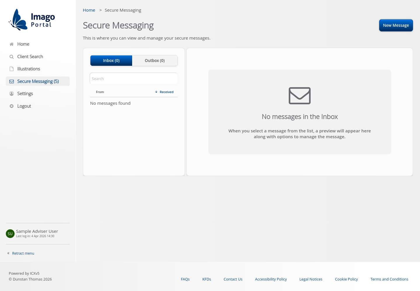 SecureMessaging > 02 Main view - EMPTY